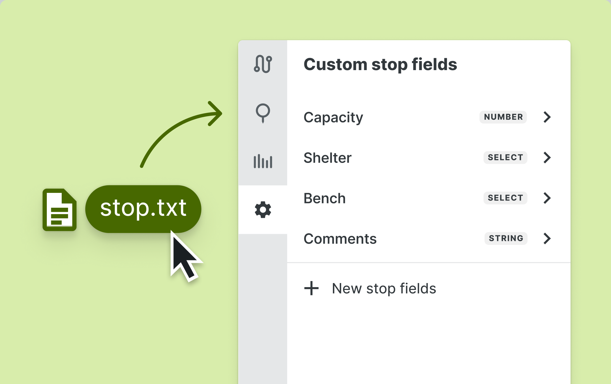 Custom Stop Attributes