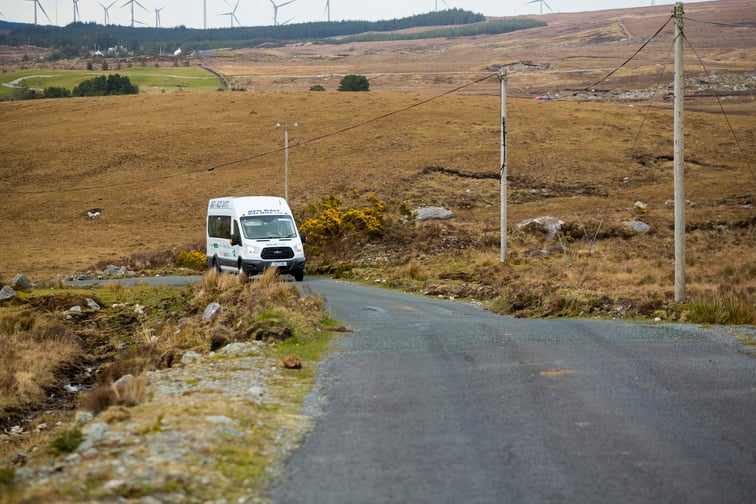 van driving