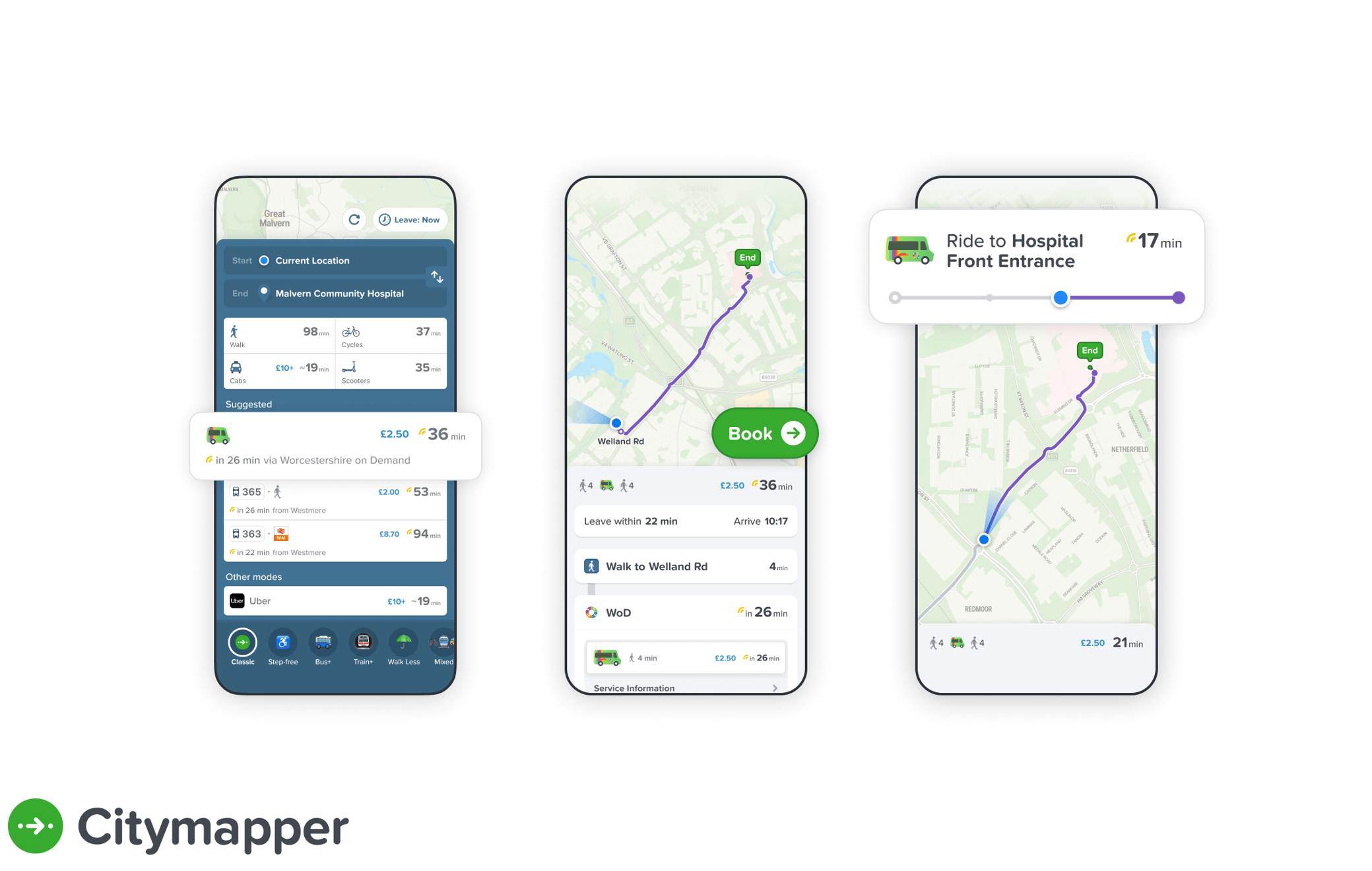 Truly all-in-one-transit, brought to you by Citymapper