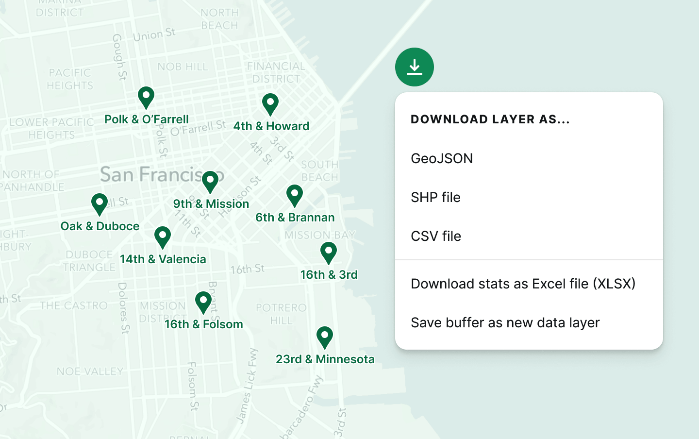 Export Point Layers in a Click