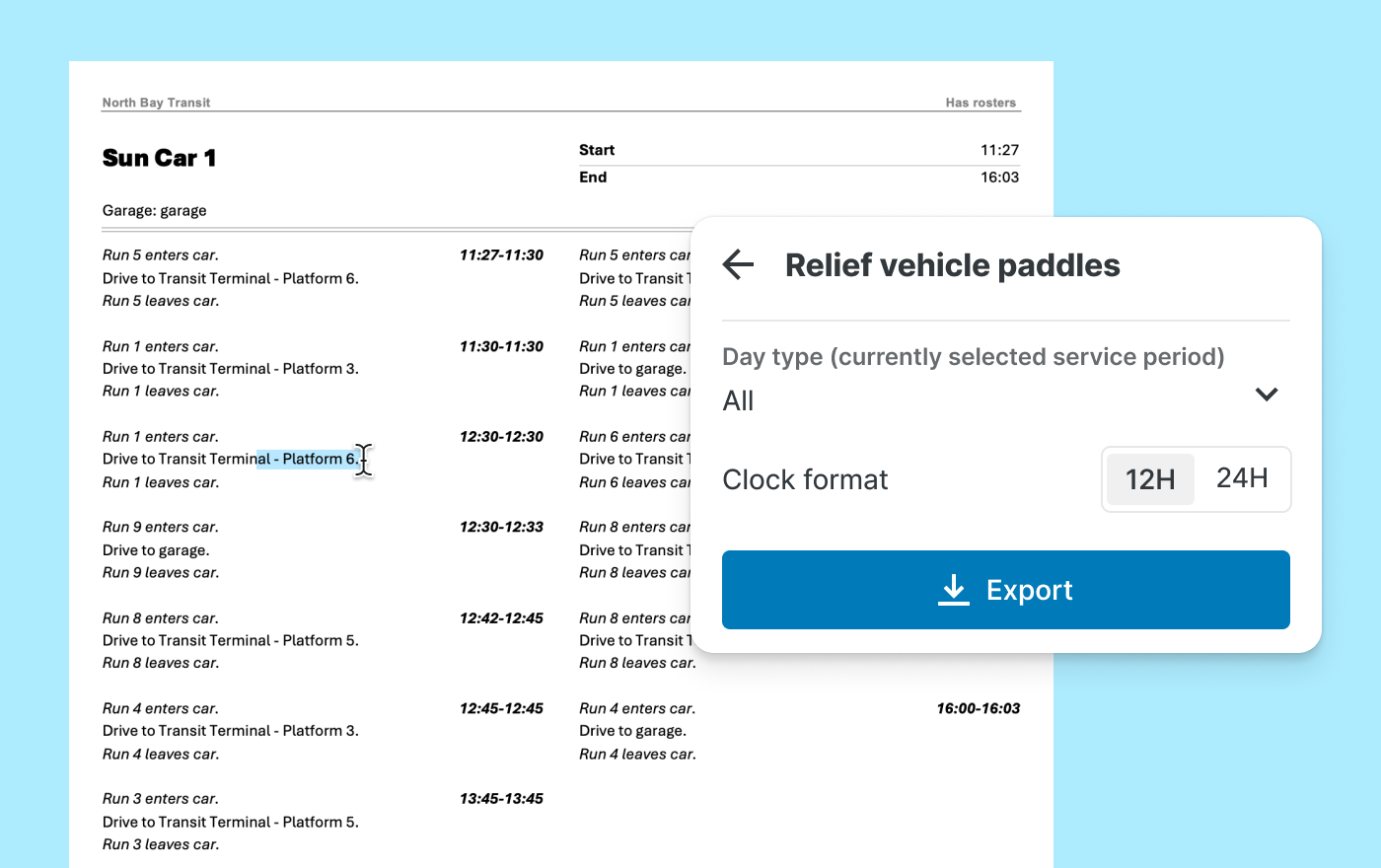 Relief paddles