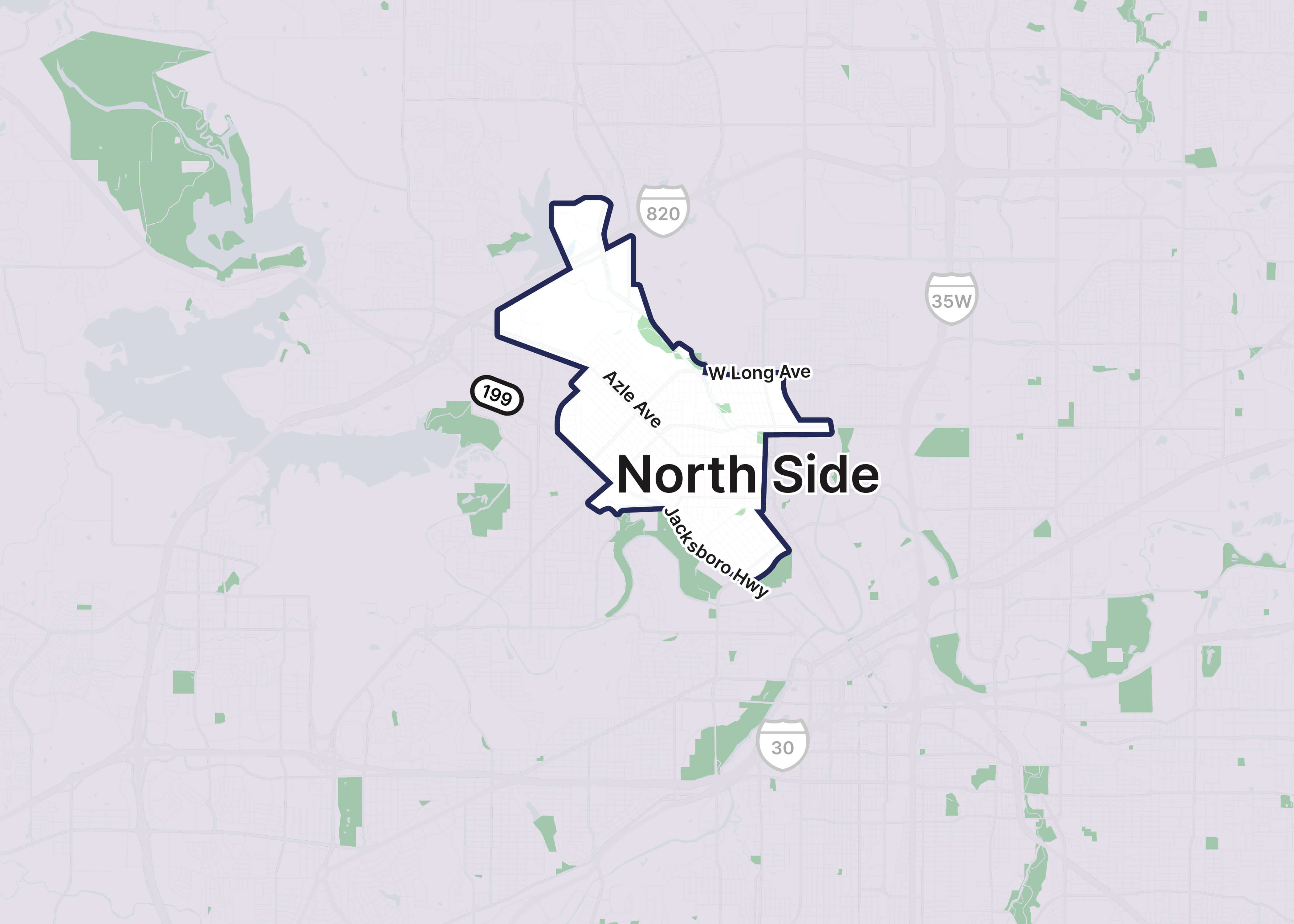 FTW - Trinity Metro_Service Zone Outlines__Northside