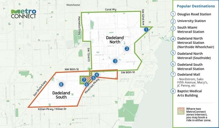 Dadeland Service Zone Map