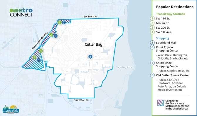 Cutler Bay Service Zone Map