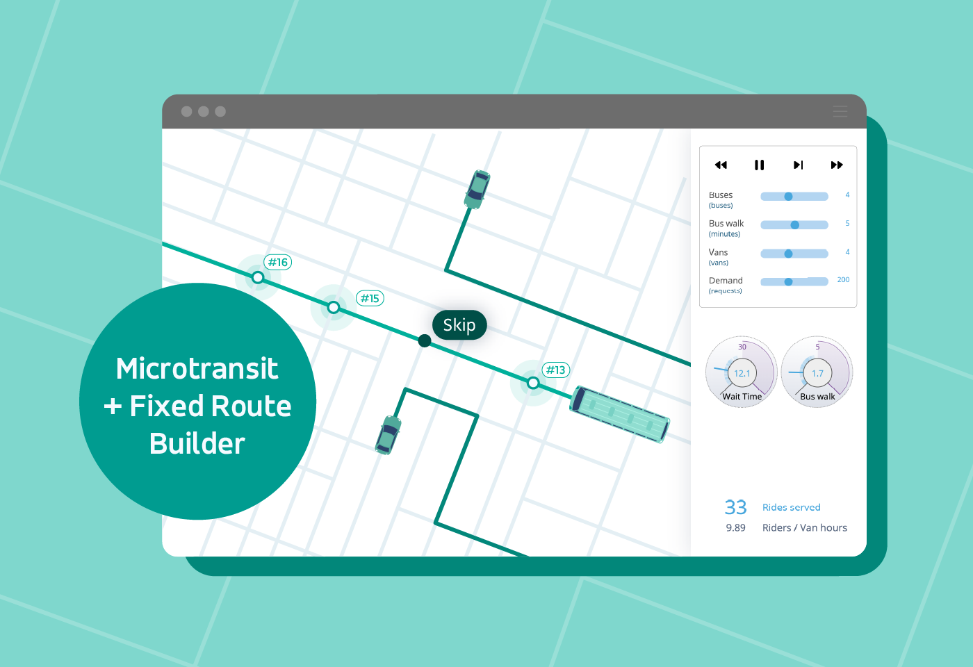 Microtransit and fixed route builder Imagine what’s possible
