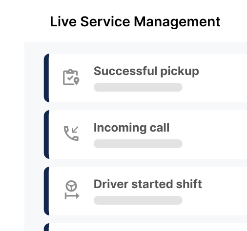 Live service management